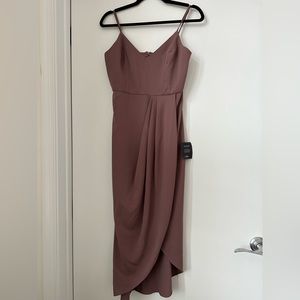 Lulu’s Reinette Mauve Purple Midi Dress - Size S NWT